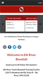 Mobile Screenshot of elkriverbaseball.com