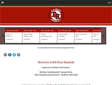 Tablet Screenshot of elkriverbaseball.com